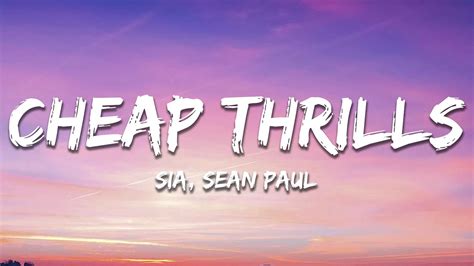 chia cheap thrills|cheap thrills song lyrics.